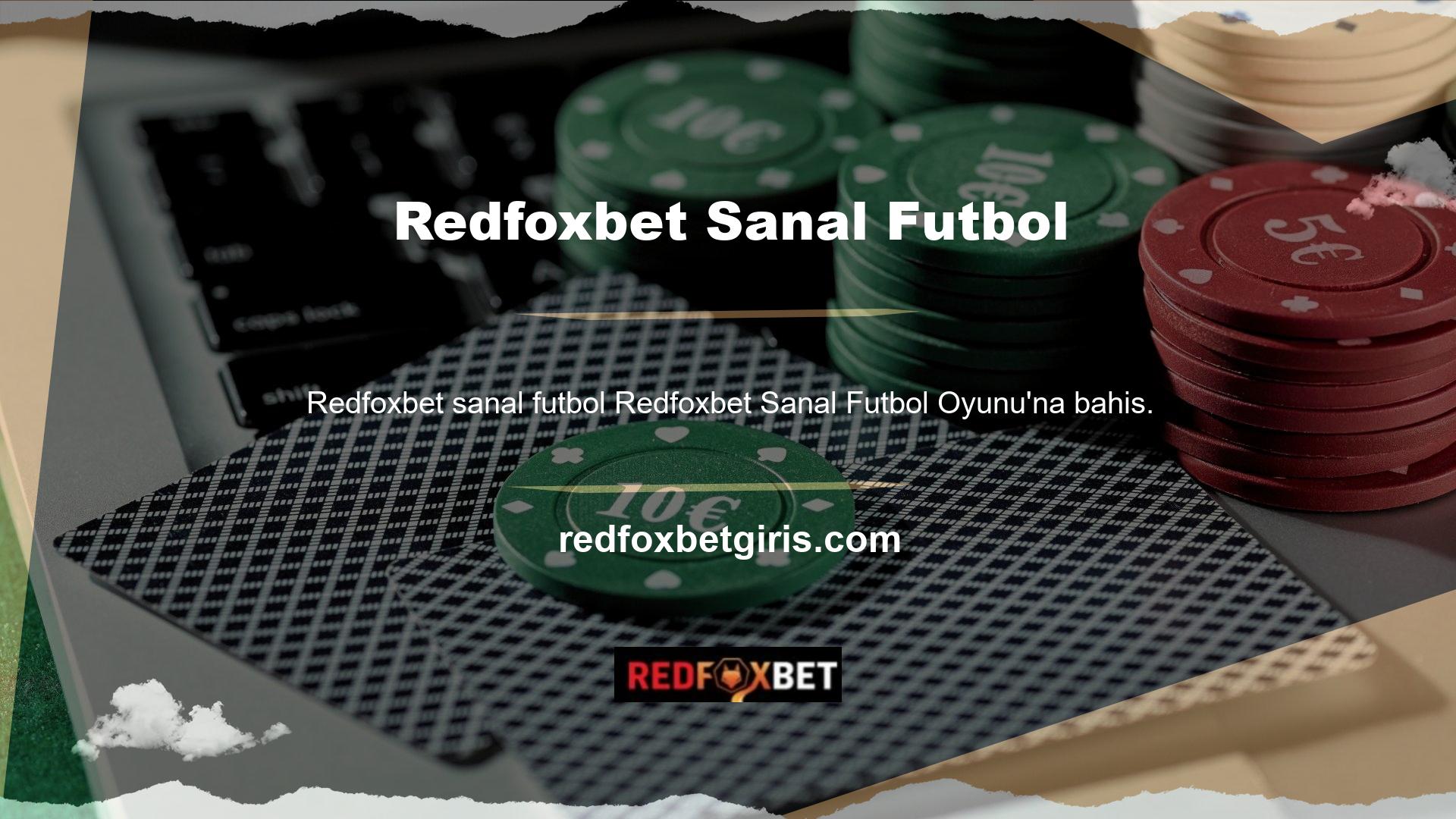 Redfoxbet Sanal Sports da gerçek futbol oyunları hayranları için eğlencelidir